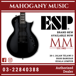 ESP LTD EC-1000S - Fishman Fluence Modern Pickups - Black Electric Guitar