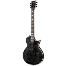 ESP LTD EC-1000 - Seymour Duncan & Evertune - Flame Maple Top - See Thru Black Electric Guitar