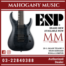 ESP LTD H-1007FM - 7 String, Seymour Duncan Pickups - Flame Maple Top - See Thru Black Electric Guitar