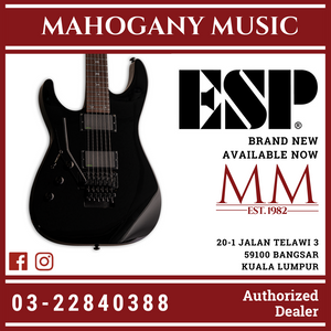 ESP LTD KH-602 Kirk Hammett Signature Left Handed Electric Guitar with Hardcase - Black Electric Guitar