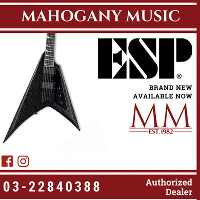 ESP LTD KH-V Kirk Hammett Signature Electric Guitar - Black Sparkle