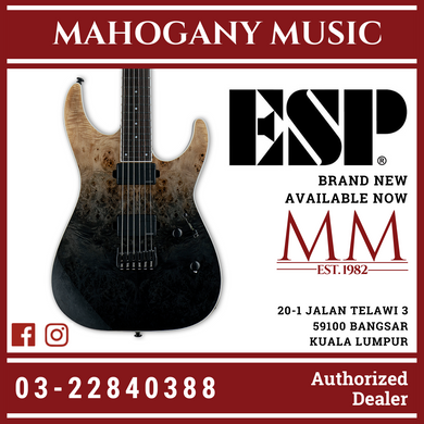 ESP LTD M-1000 HT Burled Poplar - Black Fade Electric Guitar
