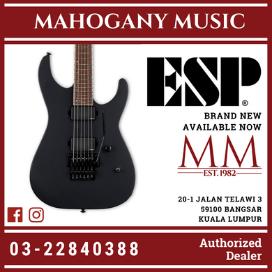 ESP LTD M-400 - EMG Pickups & Floyd Rose - Black Satin Electric Guitar