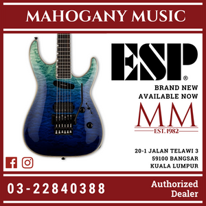 ESP LTD MH-1000HS Left handed - Seymour Duncan & Floyd Rose - Violet Shadow Fade Electric Guitar