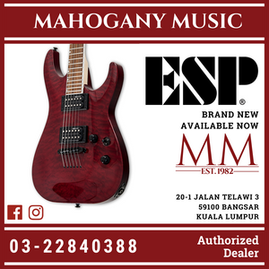 ESP LTD MH-200QM - Quilted Maple Top - See Thru Black Cherry Electric Guitar