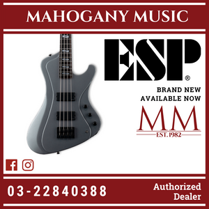 ESP LTD Signature John Campbell JC-4 Bass Guitar - Dark Grey Metallic Satin