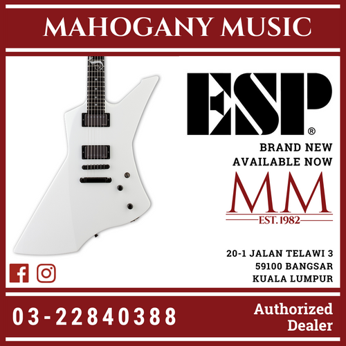 ESP LTD James Hetfield Signature Snakebyte - Snow White