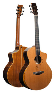 L.Luthier Eden C dt Double Top Cedar Acoustic Guitar