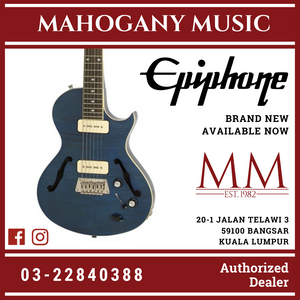 Epiphone Blueshawk Deluxe Electric Guitar, Midnight Sapphire