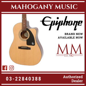 Epiphone AJ-100CE Acoustic/Electric Guitar, RW FB, Natural