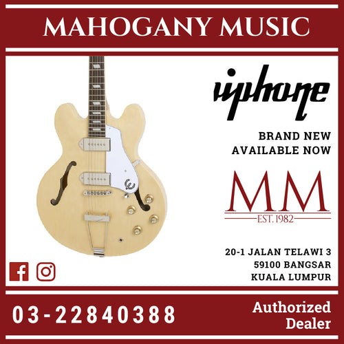 Epiphone Casino Archtop Hollowbody Electric Guitar - Natural