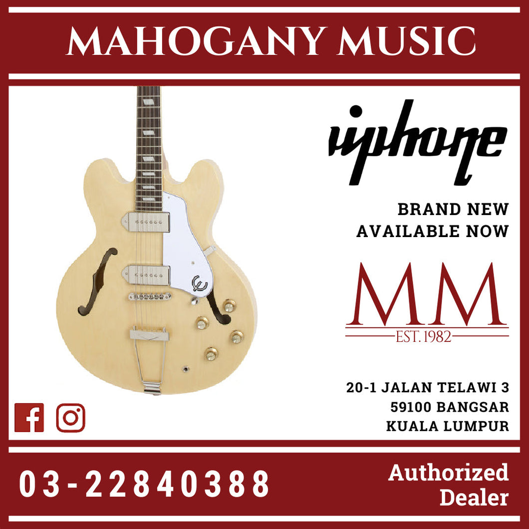 Epiphone Casino Archtop Hollowbody Electric Guitar - Natural