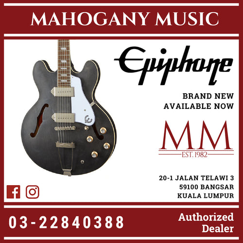 Epiphone Casino Worn Hollowbody Electric Guitar - Worn Ebony