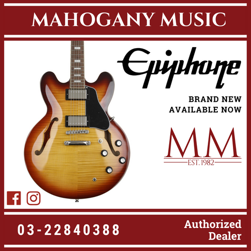 Epiphone ES-335 Electric Guitar, Iced Tea Burst