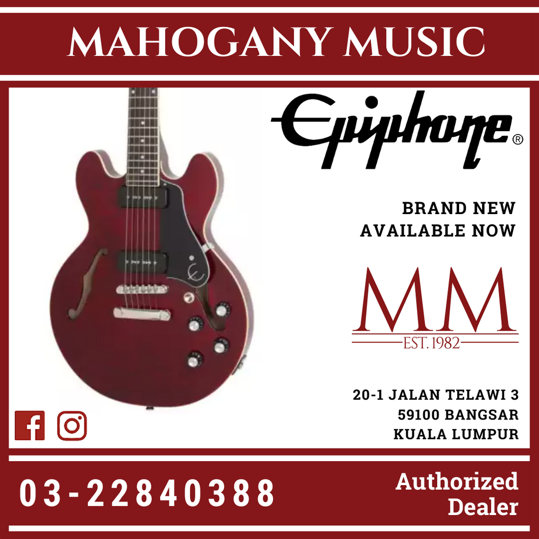 Epiphone ES-339 P90 Pro Electric Guitar, Wine Red