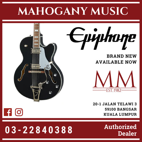 Epiphone Emperor Swingster Hollowbody Electric Guitar - Black Aged Gloss