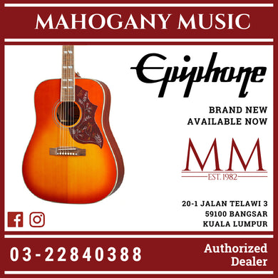 Epiphone Hummingbird Acoustic Guitar - Aged Cherry Sunburst Gloss