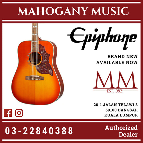 Epiphone Hummingbird Acoustic Guitar - Aged Cherry Sunburst Gloss