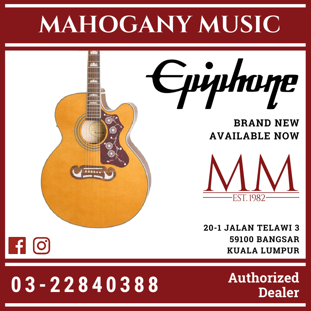 Epiphone ej store 200 vintage natural