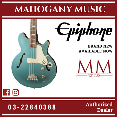 Epiphone Jack Casady Semi-Hollowbody Bass Guitar - Faded Pelham Blue