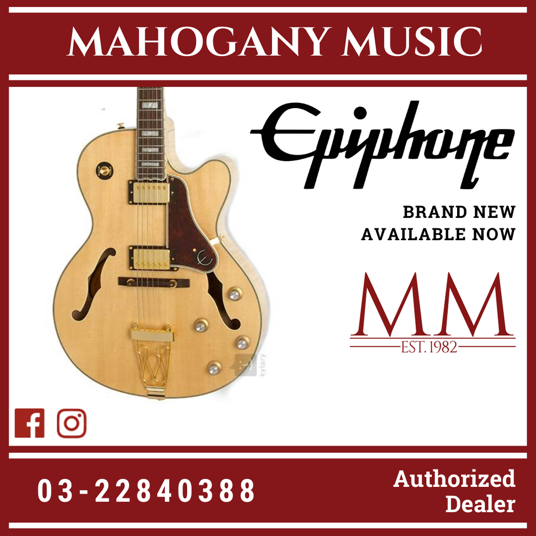 Epiphone Joe Pass Emperor-II Pro Electric Guitar, Natural Epiphone Joe Pass Emperor-II Pro Electric Guitar, Natural