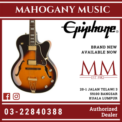 Epiphone Joe Pass Emperor II Pro Vintage Sunburst Electric Guitar