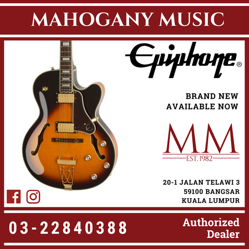 Epiphone Joe Pass Emperor II Pro Vintage Sunburst Electric Guitar