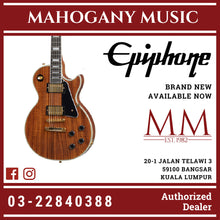 Epiphone Les Paul Custom Koa Electric Guitar - Natural