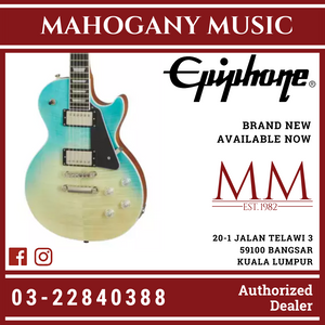 Epiphone Les Paul Modern Figured Electric Guitar, Caribbean Blue Fade