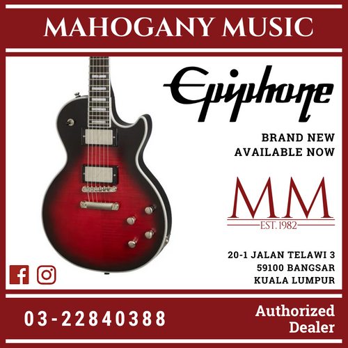 Epiphone Les Paul Prophecy Electric Guitar, Red Tiger Aged Gloss