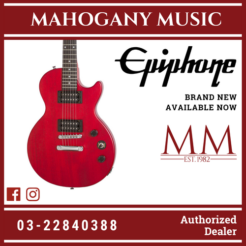 Epiphone Les Paul Special Satin E1 Electric Guitar, Vintage Worn Cherry