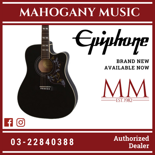 Epiphone Limited Edition Hummingbird Pro Acoustic-Electric Guitar - Ebony