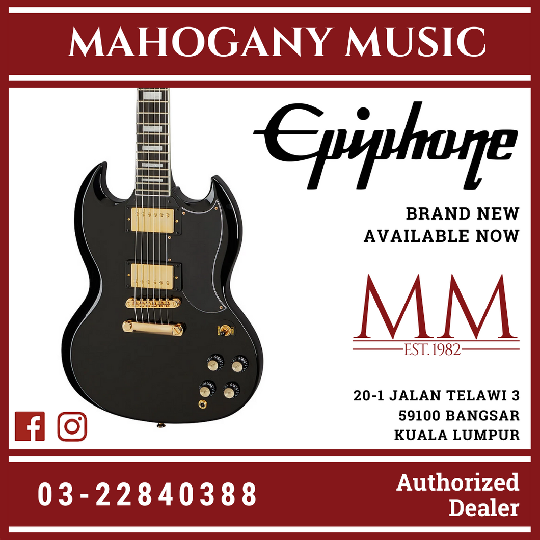 Epiphone SG Custom Electric Guitar, Ebony