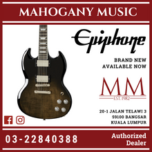 Epiphone SG Modern Figured Electric Guitar, Trans Black Fade