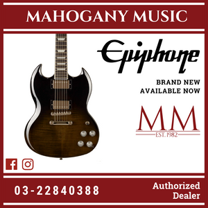 Epiphone SG Modern Figured Electric Guitar, Transparent Black Fade