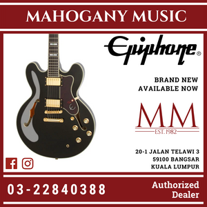 Epiphone Sheraton-II PRO Electric Guitar, Ebony