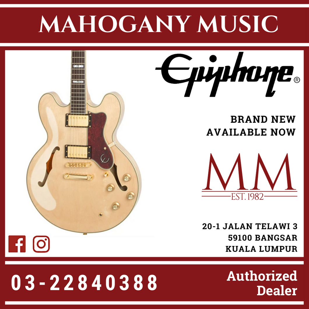 Epiphone Sheraton-II PRO Electric Guitar, Natural