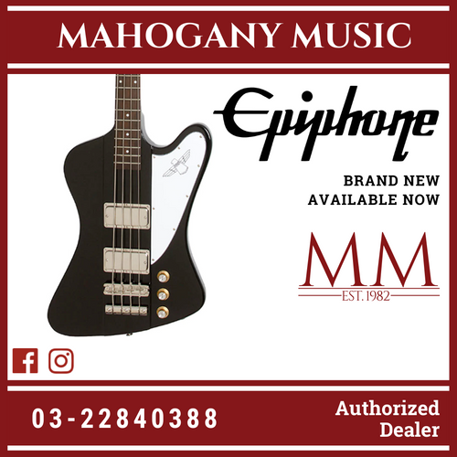 Epiphone Thunderbird 60s Bass Guitar, Ebony