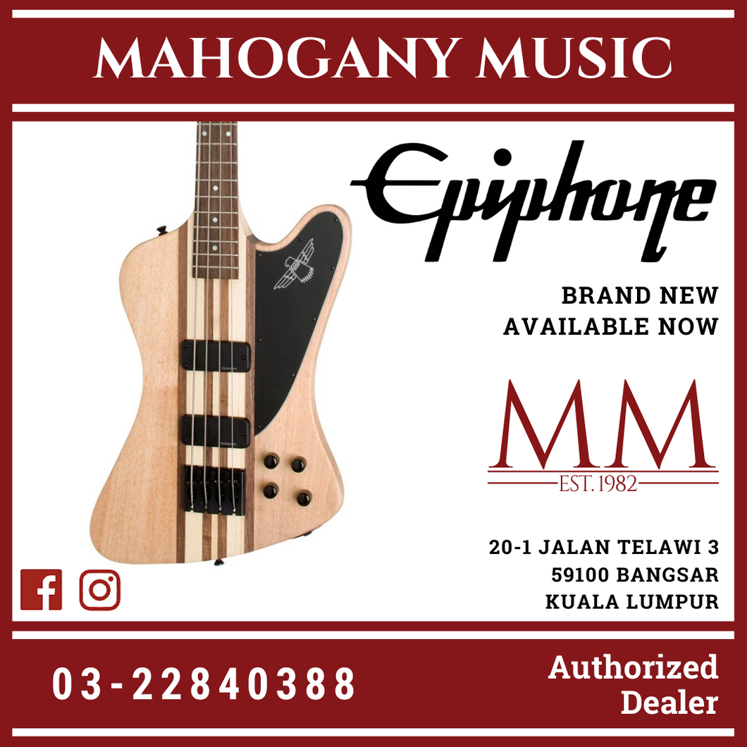 Epiphone Thunderbird Pro-IV Bass Guitar, Natural Oil