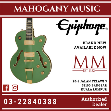 Epiphone Uptown Kat ES Electric Guitar, Emerald Green Metallic