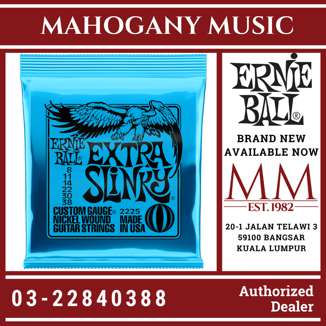 Ernie Ball 2225 Electric guitar Strings Extra Slinky Nickel Wound (8-38/EB2225)