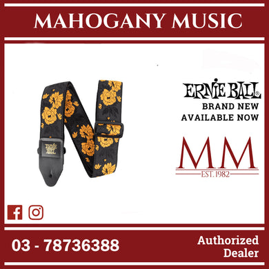 Ernie Ball 5358 Classic Jacquard Guitar Strap, Tangerine Rose