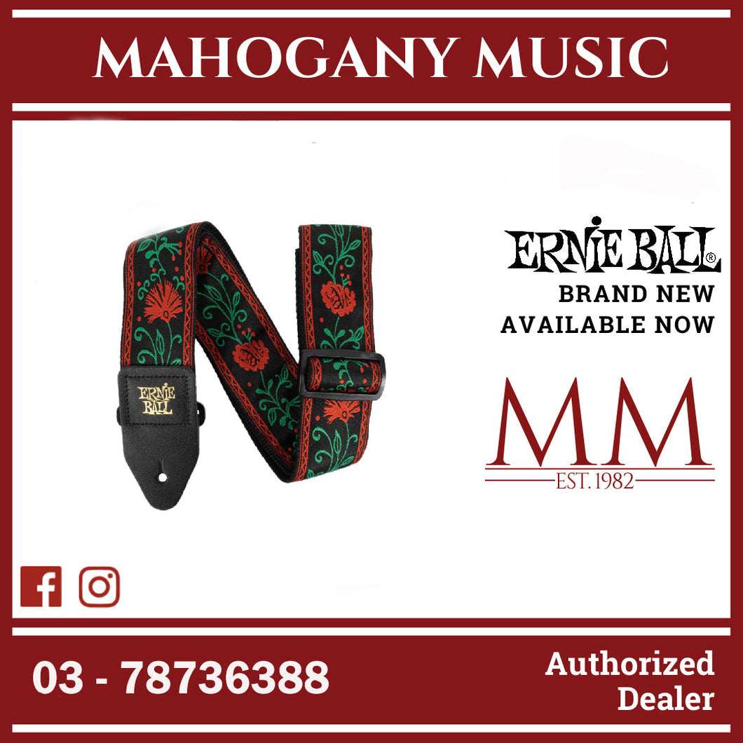 Ernie Ball 5361 Classic Jacquard Guitar Strap, Western rose