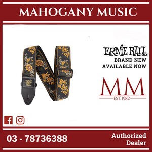 Ernie Ball 5363 Classic Jacquard Guitar Strap, Tangerine Blossom