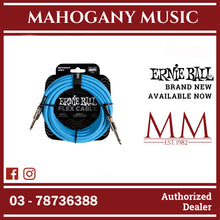 Ernie Ball EB6417 FLEX Instrument Cable 20 Ft, Blue