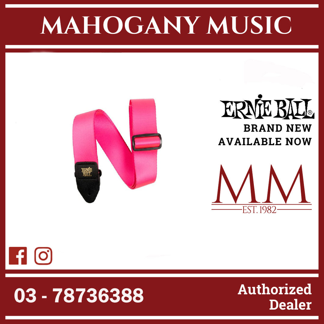 Ernie Ball Guitar Strap Premium, Neon Pink