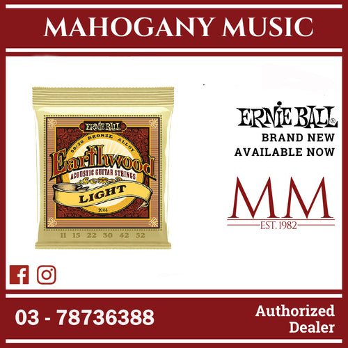 Ernie Ball P02006 Earthwood 80/20 Bronze Acoustic Guitar Strings, Extra Light, 10-50 Gauge