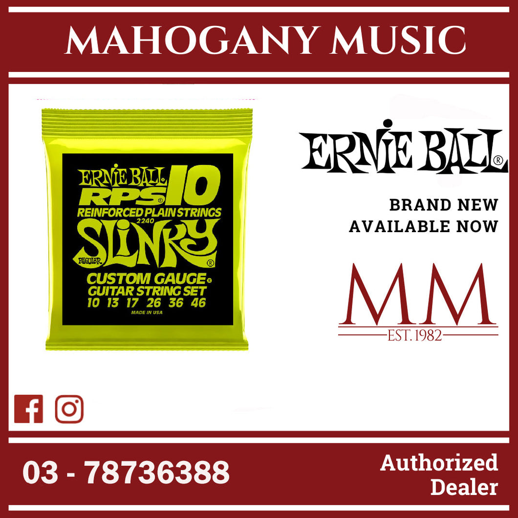 Ernie Ball P02240 Regular Slinky RPS Nickel Wound Electric Guitar Strings, 10-46 Gauge