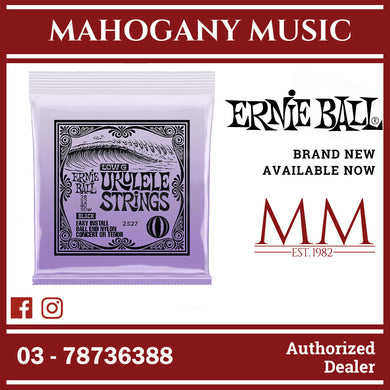 Ernie Ball P02327 Black Ball End Nylon With Wound G Ukulele Strings