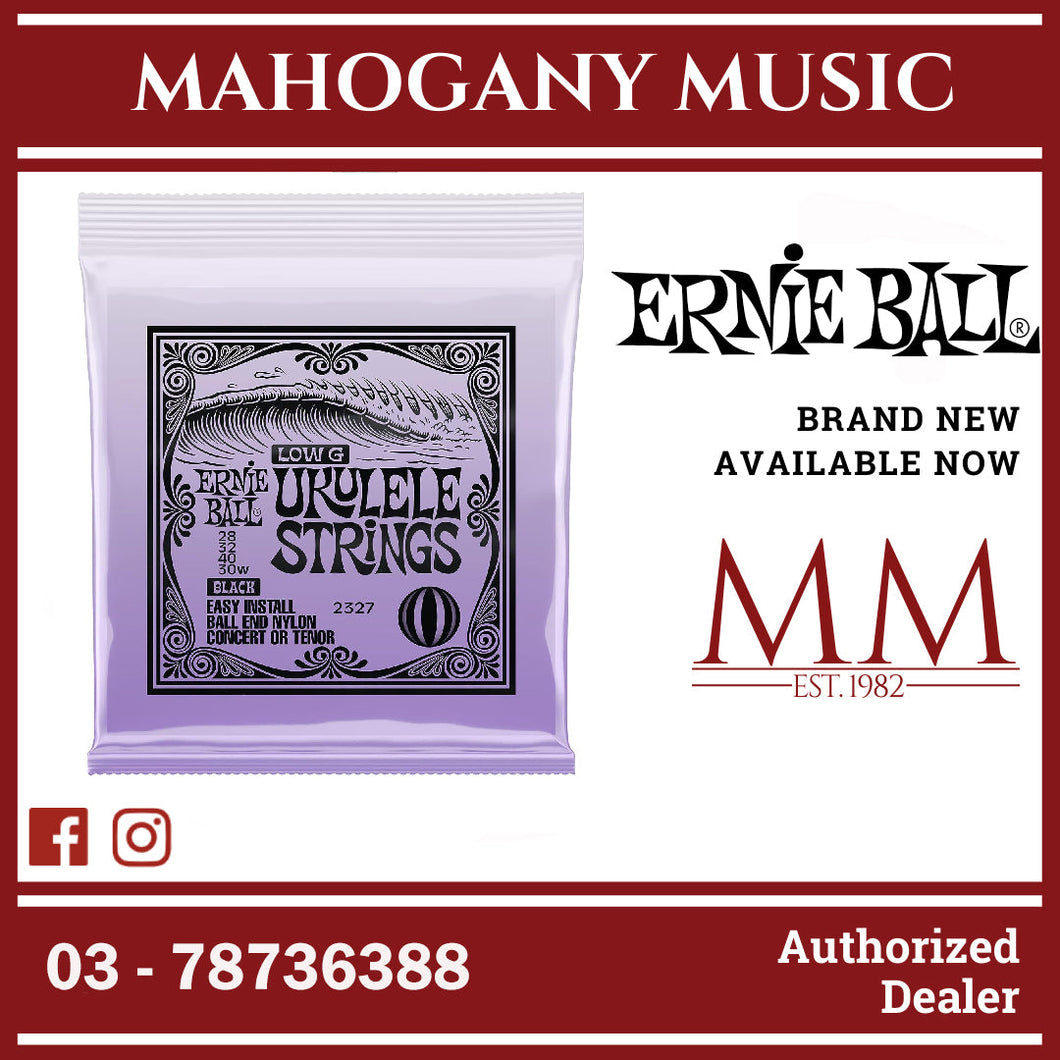 Ernie Ball P02327 Black Ball End Nylon With Wound G Ukulele Strings